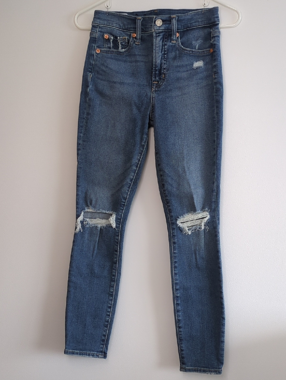 GAP | Jeans True Skinny High Rise Distressed | 25/0 Regular